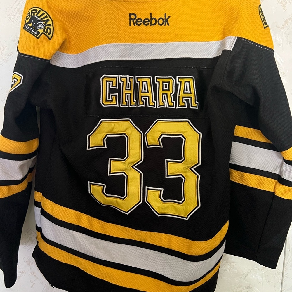 Reebok Black and Gold Hockey Jersey - Picture 3 of 9
